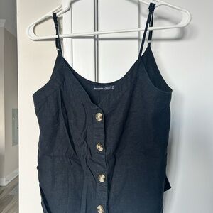 Abercrombie & Fitch Black Button Front Camisole